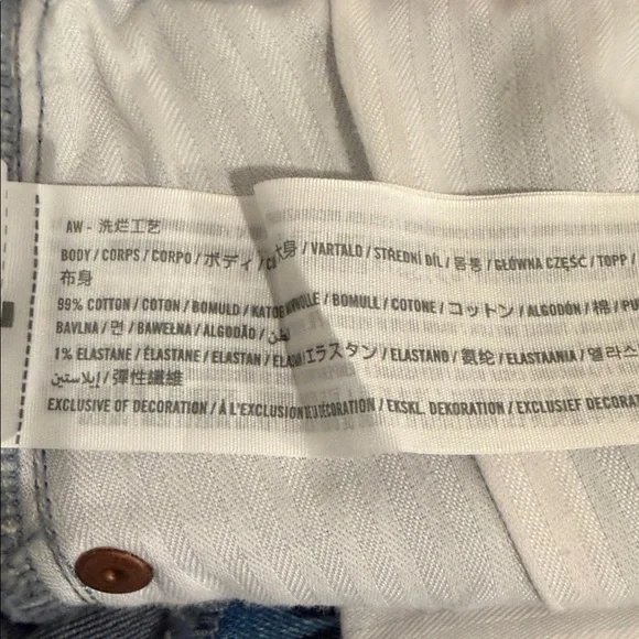 NWT A&F Ultra High Rise Ankle Straight Jeans 10/30 - Picture 8 of 8